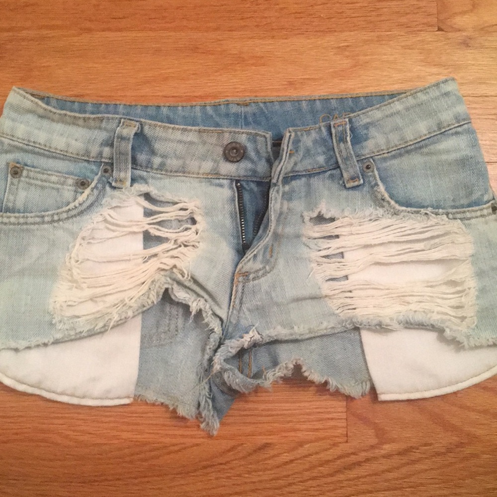 LF denim shorts